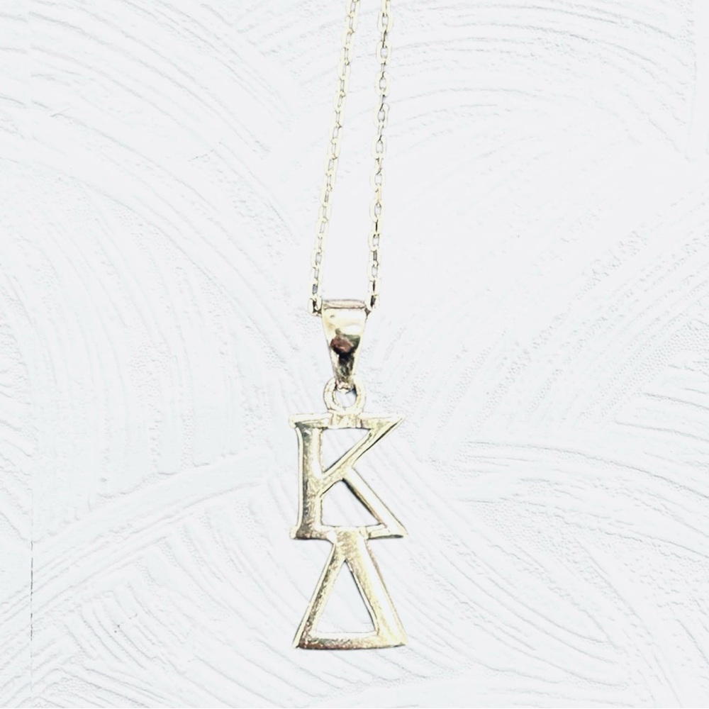 Kappa Delta Sorority Sterling Silver Necklace